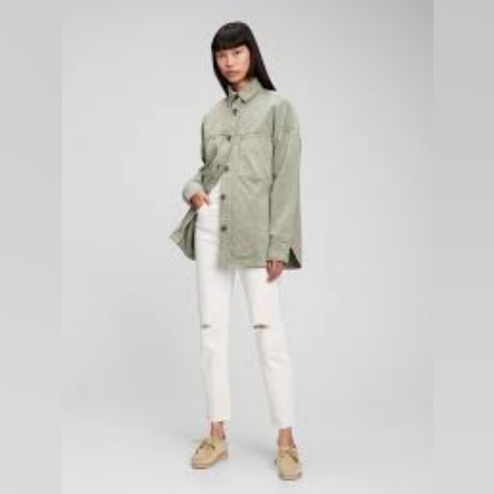 NWOT oversized Khaki chore jacket